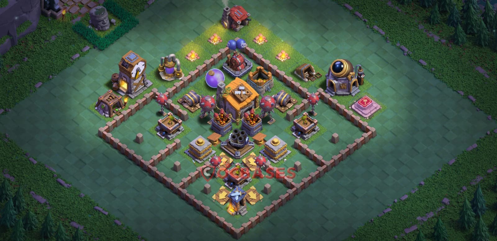 BH6 War Layout 19 -  base layout with copy link for Clash of Clans 2026