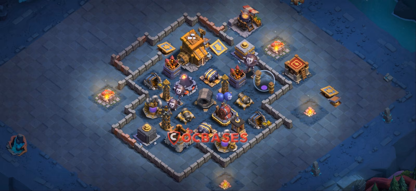 BH9 Anti 3 star Layout 19 - #anti 3 stars base layout with copy link for Clash of Clans 2026