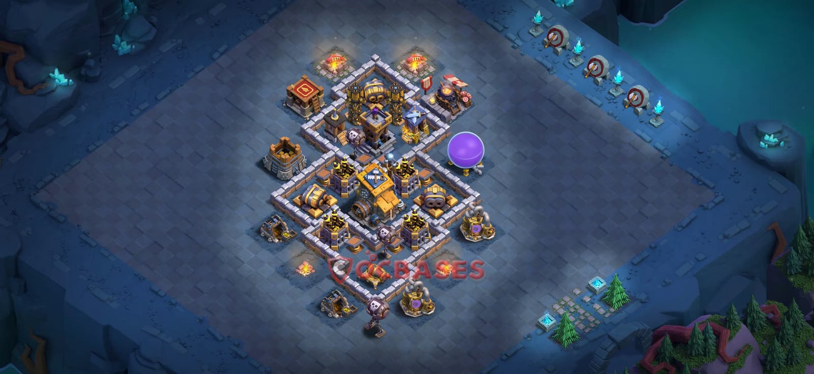BH9 War Layout 1 -  base layout with copy link for Clash of Clans 2026