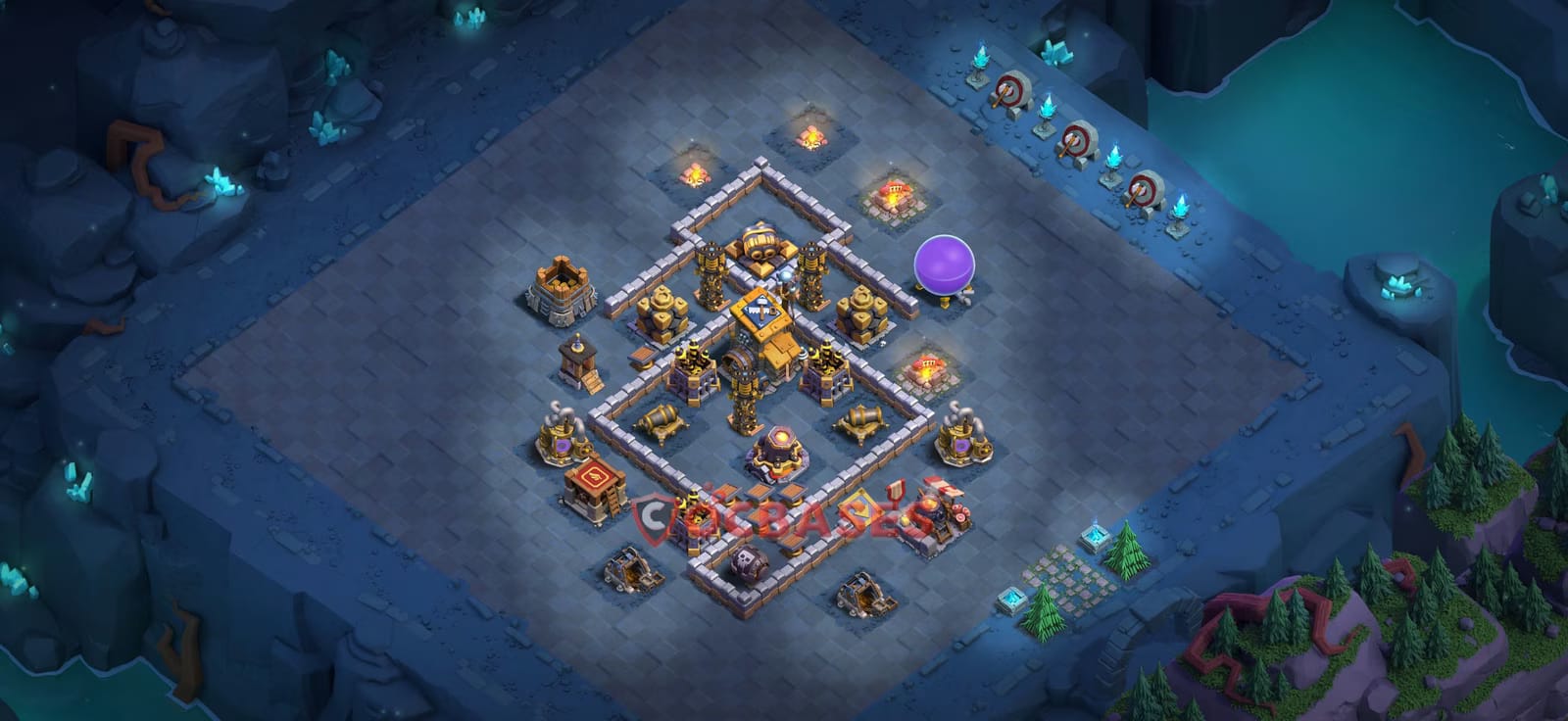 BH9 War Layout 3 -  base layout with copy link for Clash of Clans 2026