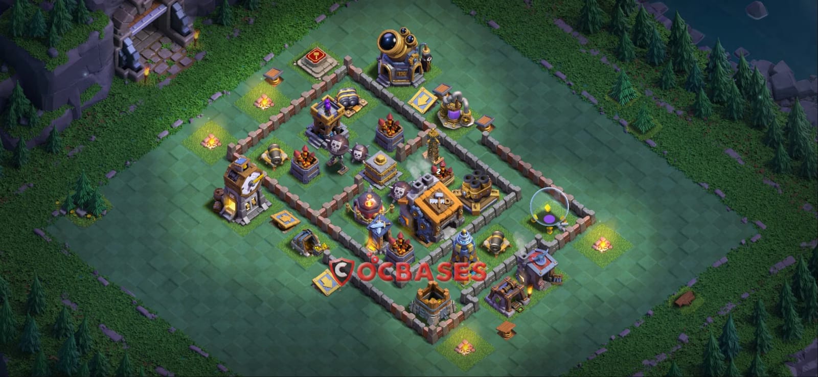 BH9 War Layout 22 -  base layout with copy link for Clash of Clans 2026