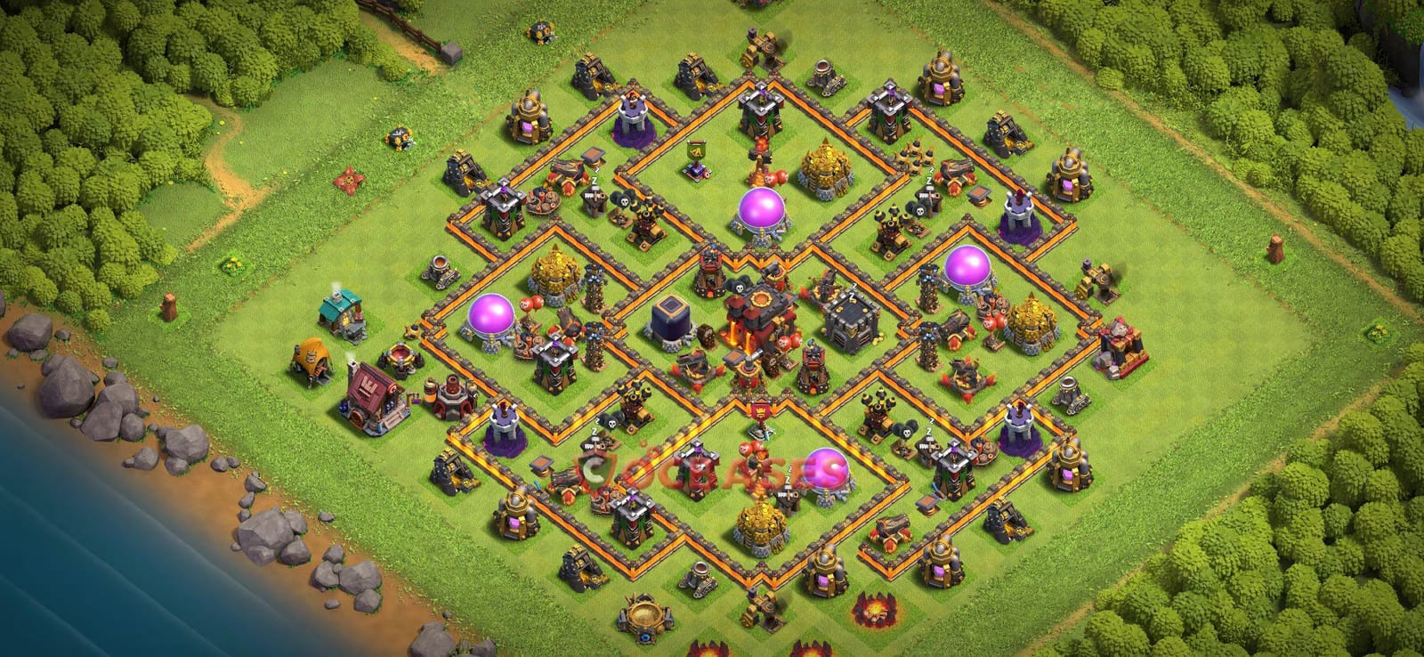 TH10 War Layout 27 -  base layout with copy link