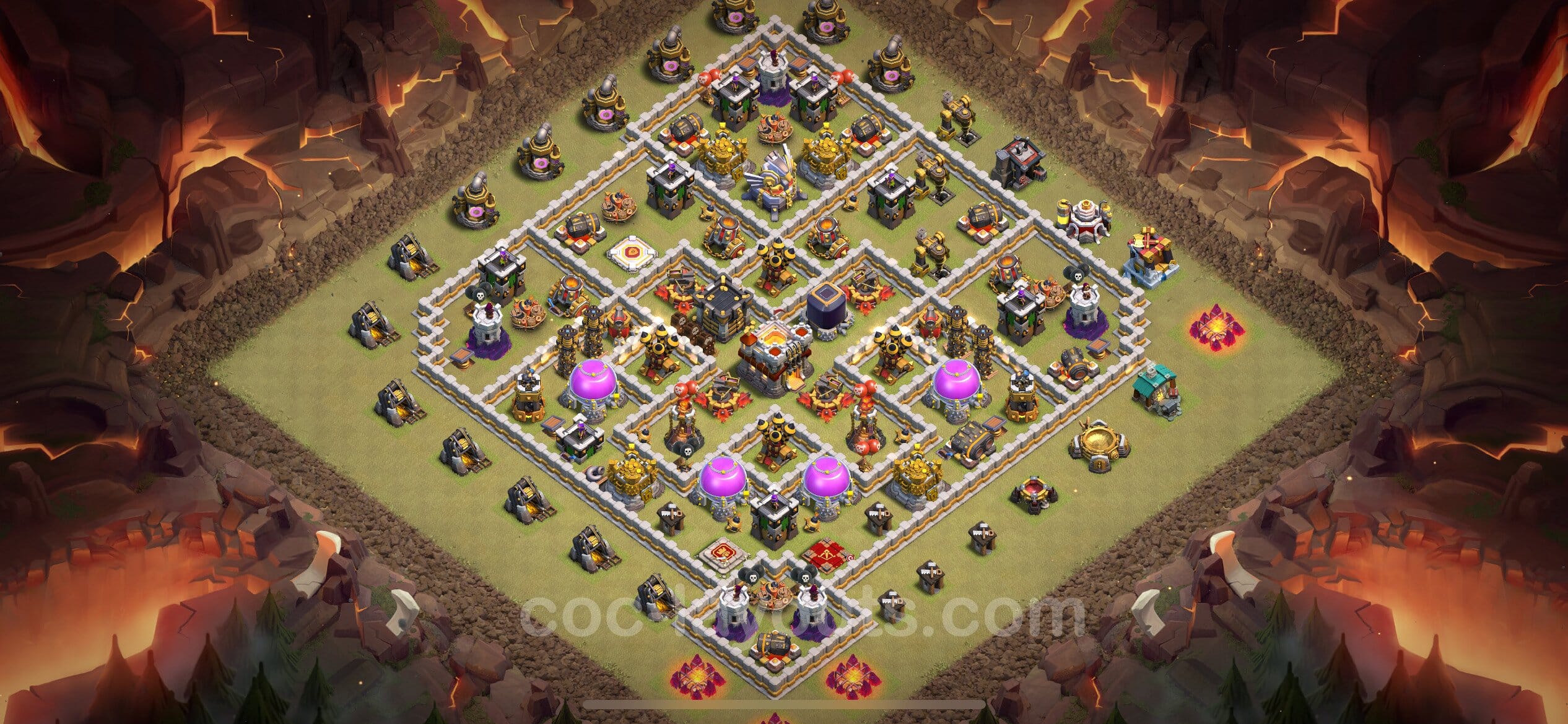 TH11 War Layout 1 -  base layout with copy link for Clash of Clans 2026