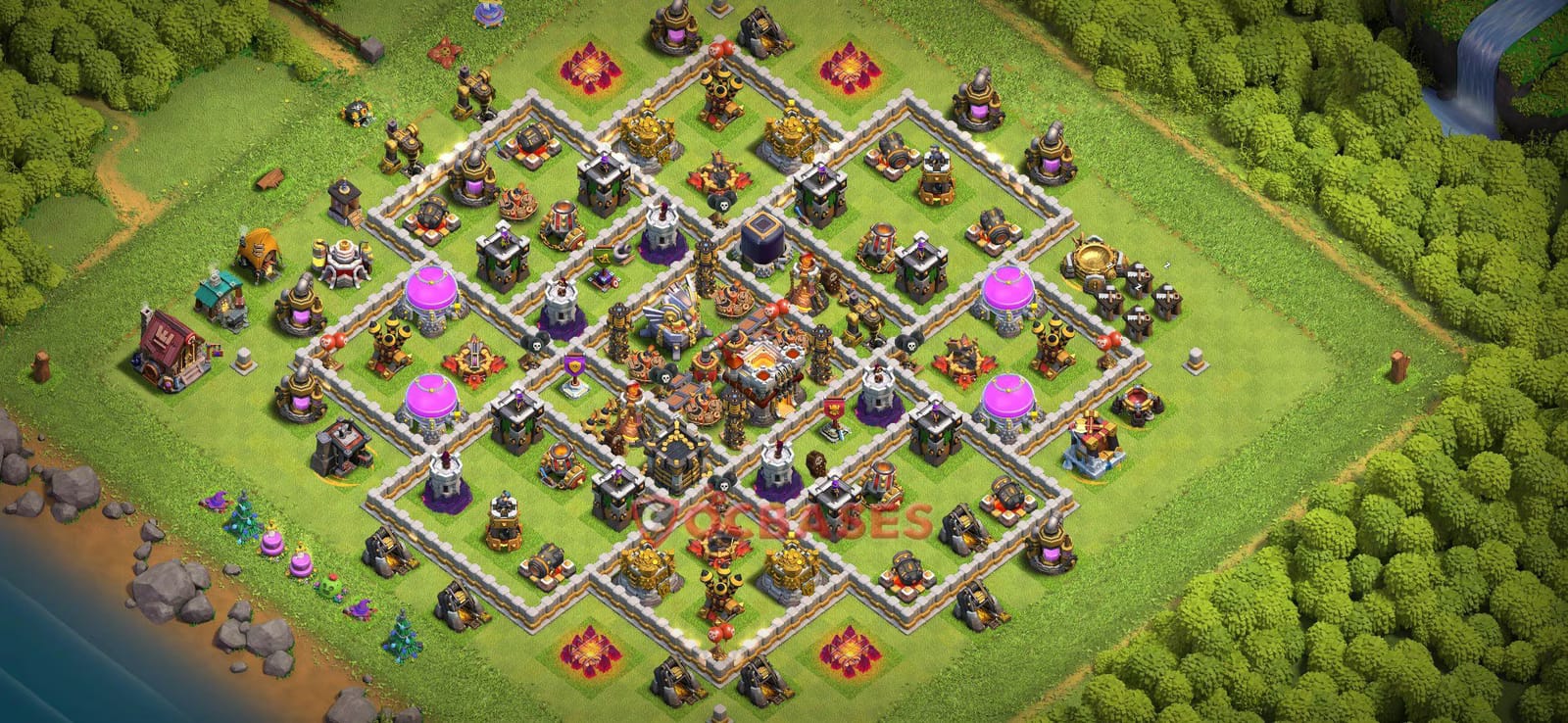 TH11 War Layout 11 -  base layout with copy link for Clash of Clans 2026