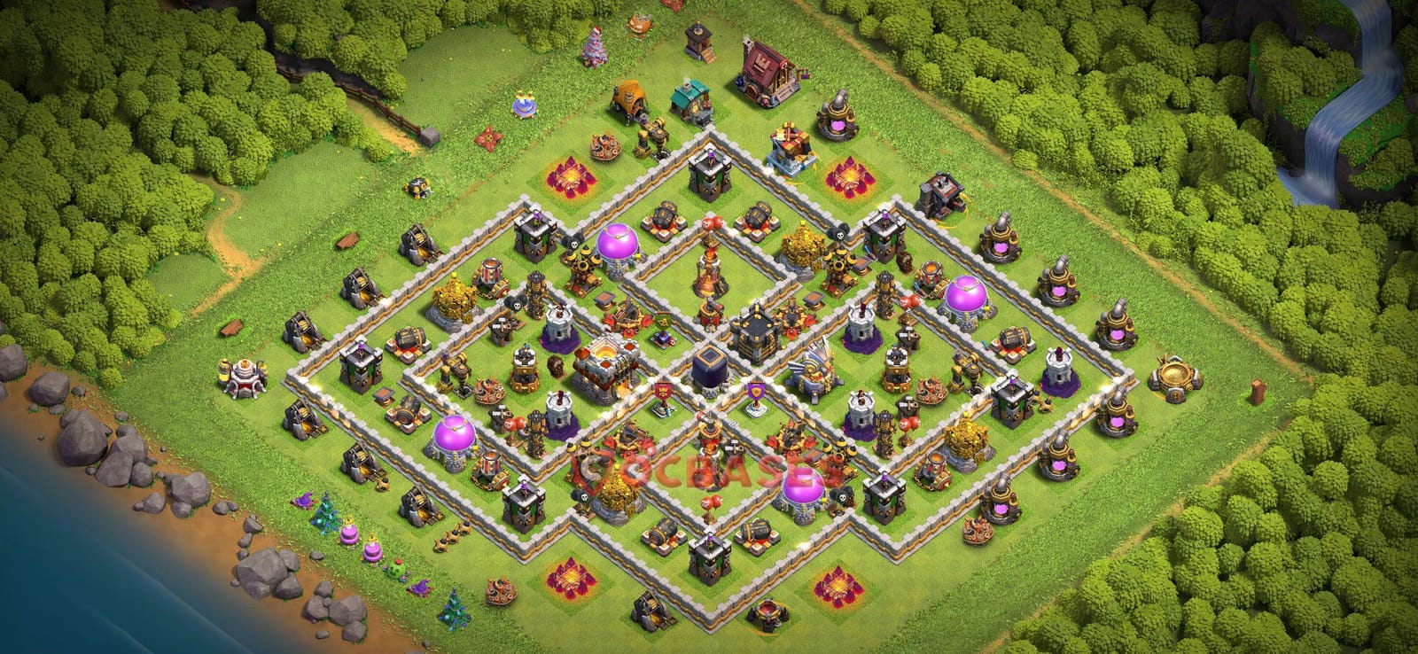 TH11 War Layout 20 -  base layout with copy link