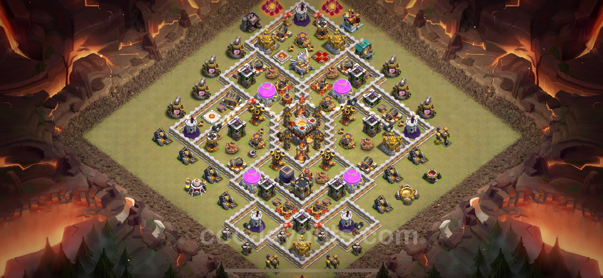 TH11 War Layout 25 -  base layout with copy link for Clash of Clans 2026