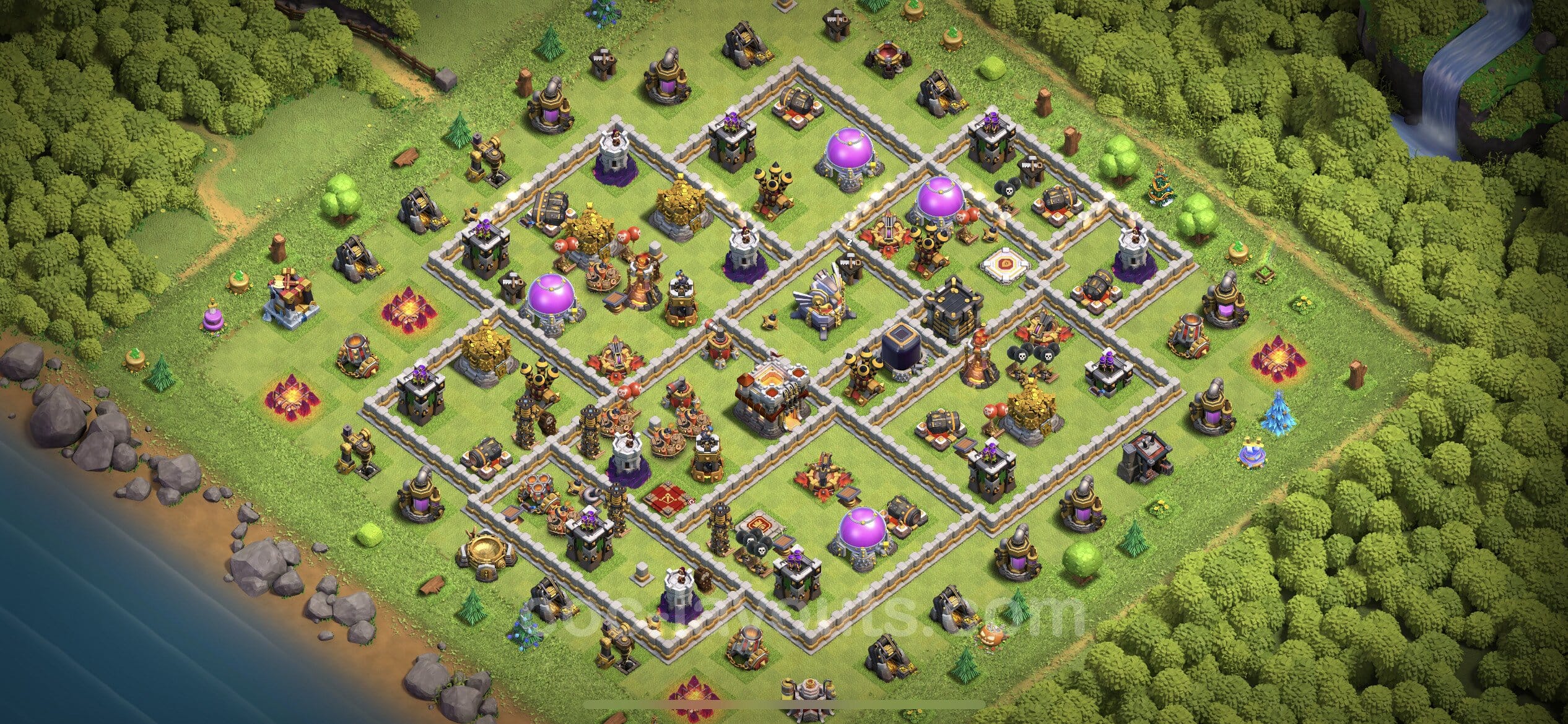 TH11 War Layout 30 -  base layout with copy link
