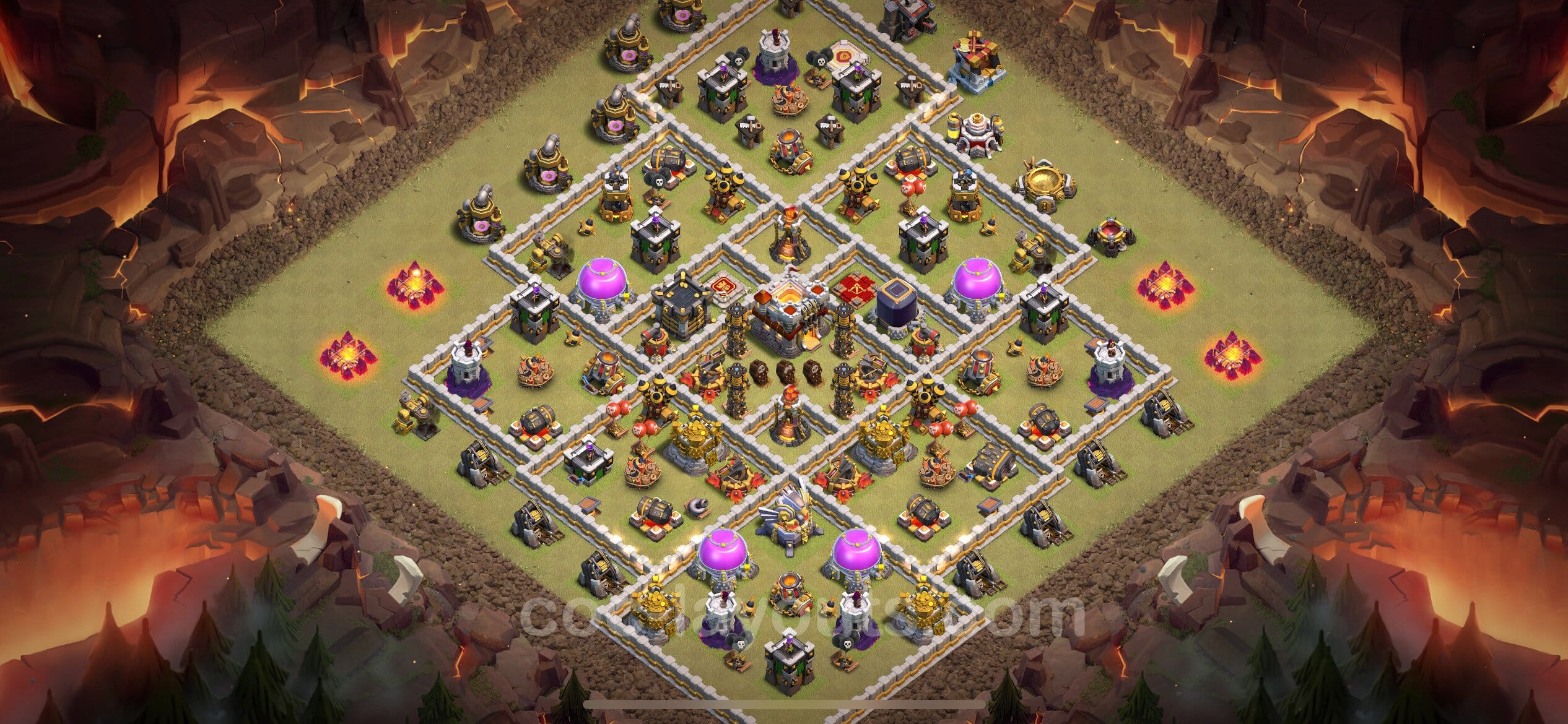 TH11 War Layout 31 -  base layout with copy link for Clash of Clans 2026