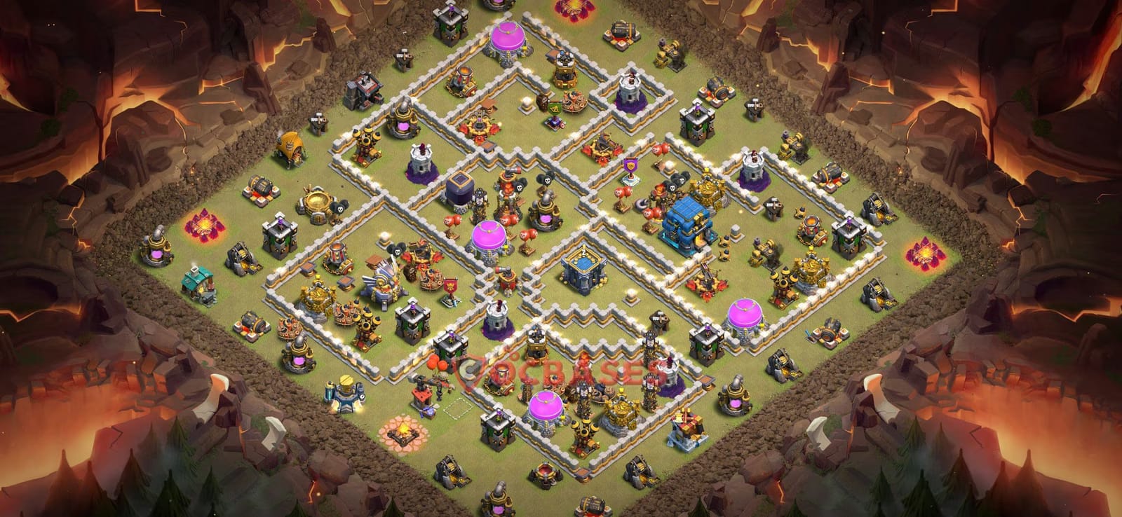 TH12 War Layout 18 -  base layout with copy link