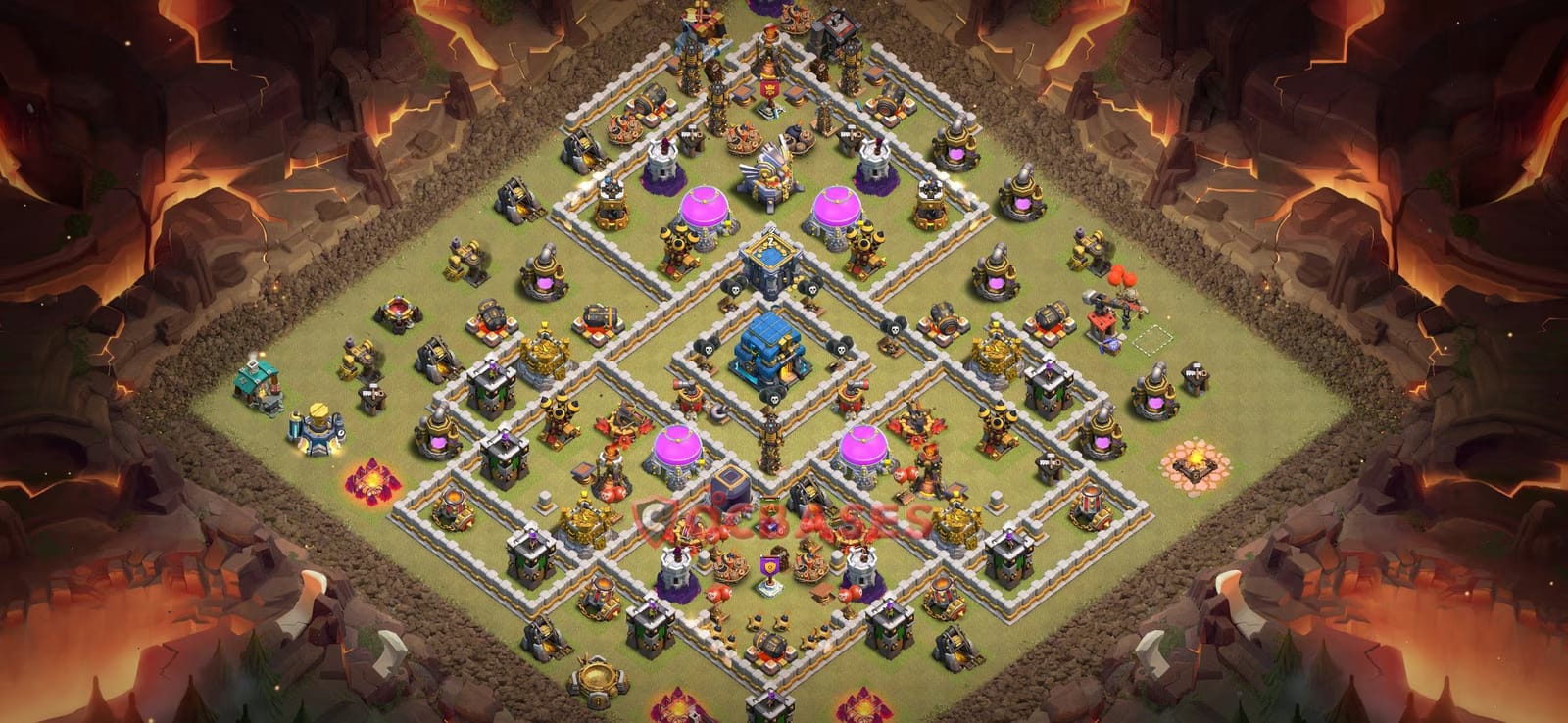 TH12 War Layout 32 -  base layout with copy link for Clash of Clans 2026