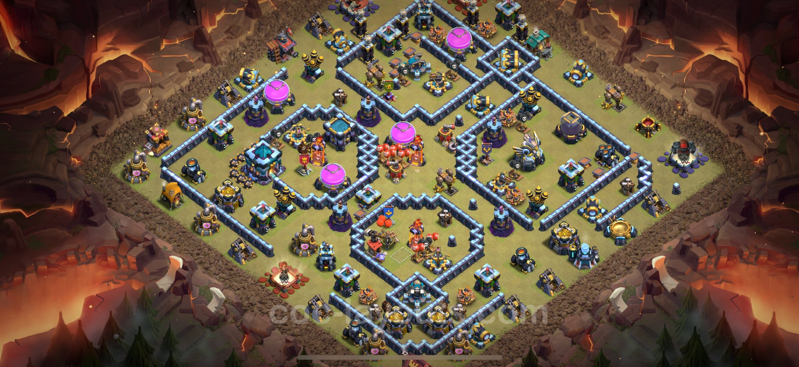 TH13 War Layout 8 -  base layout with copy link for Clash of Clans 2026