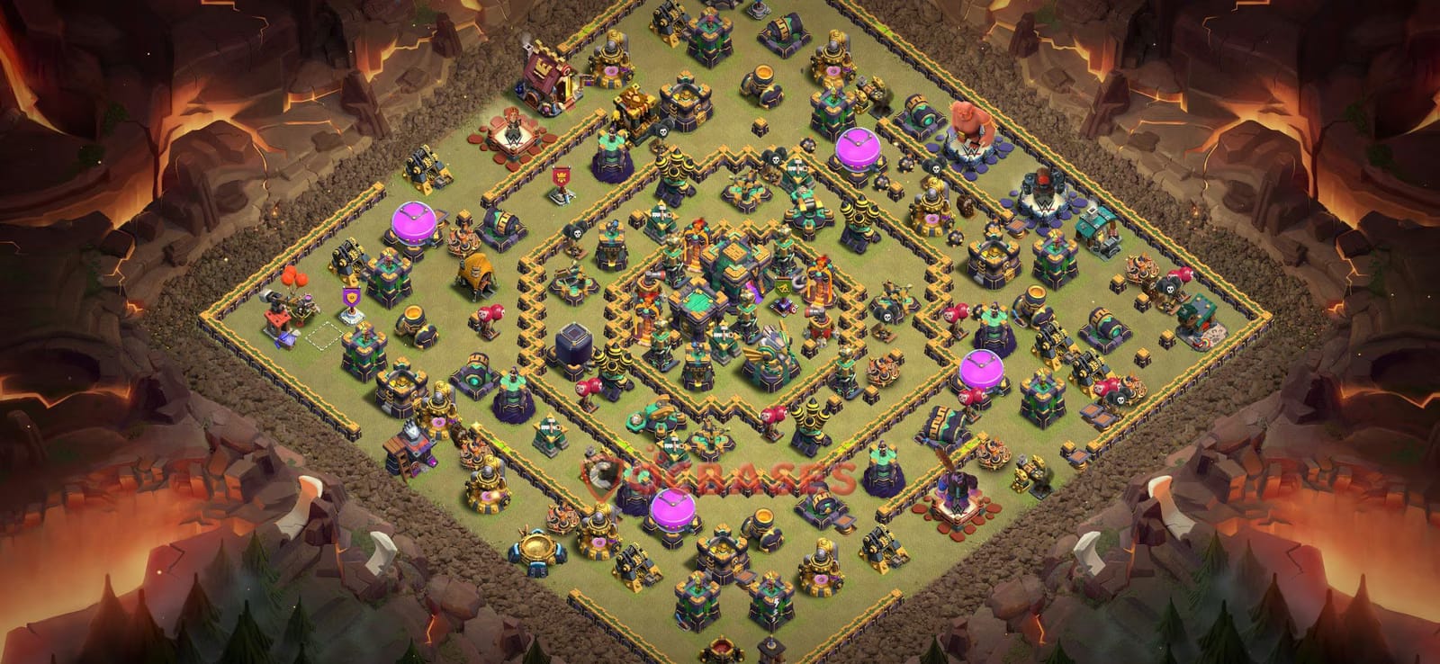 TH14 War Layout 11 -  base layout with copy link for Clash of Clans 2026