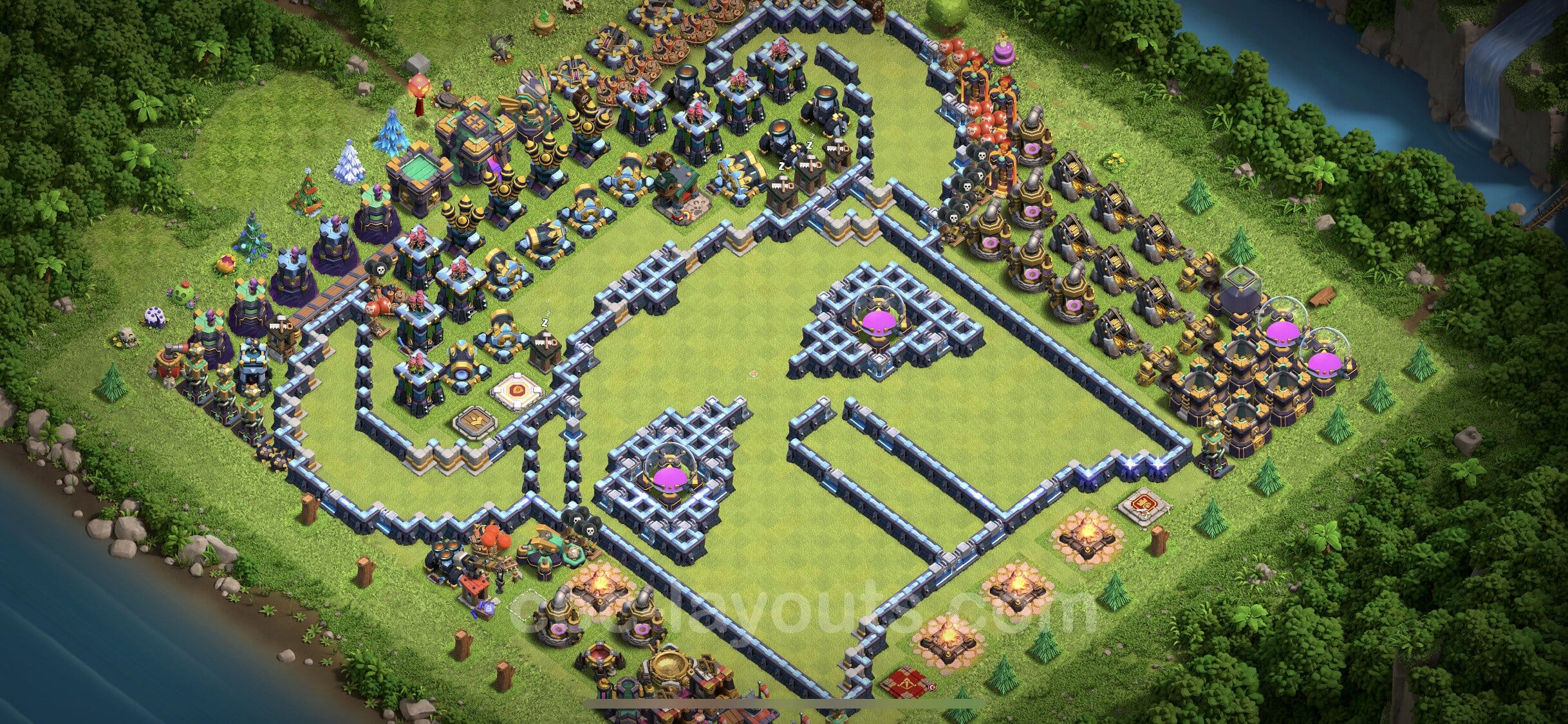 TH14 War Layout 26 -  base layout with copy link for Clash of Clans 2026