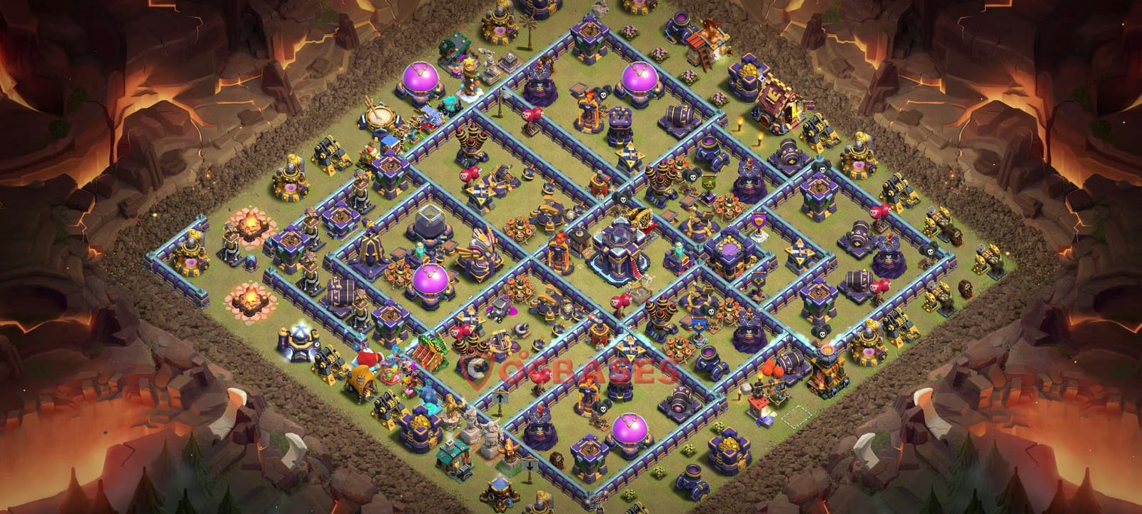 TH15 Hybrid Layout 26 - #hybrid, #anti 2 stars base layout with copy link for Clash of Clans 2026