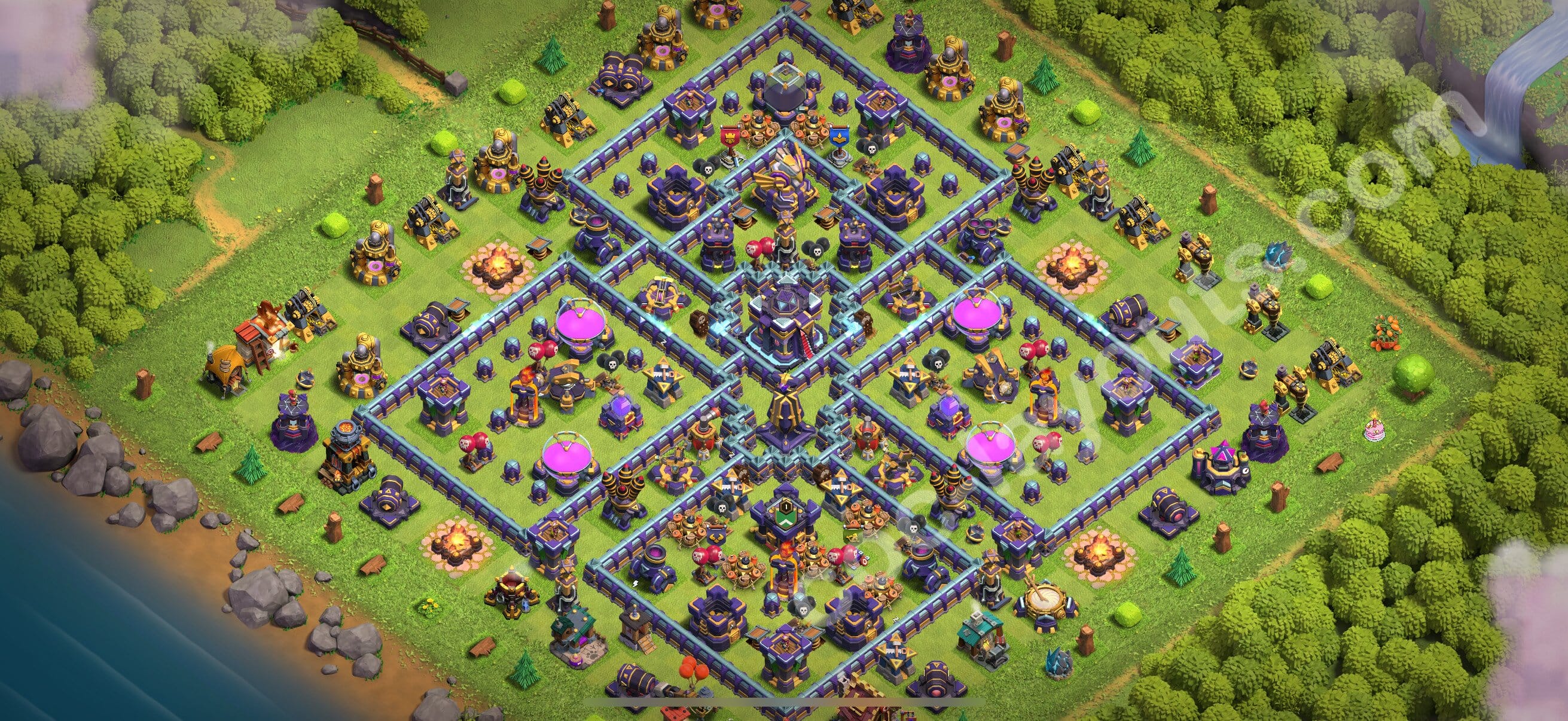 TH15 War Layout 9 -  base layout with copy link for Clash of Clans 2026