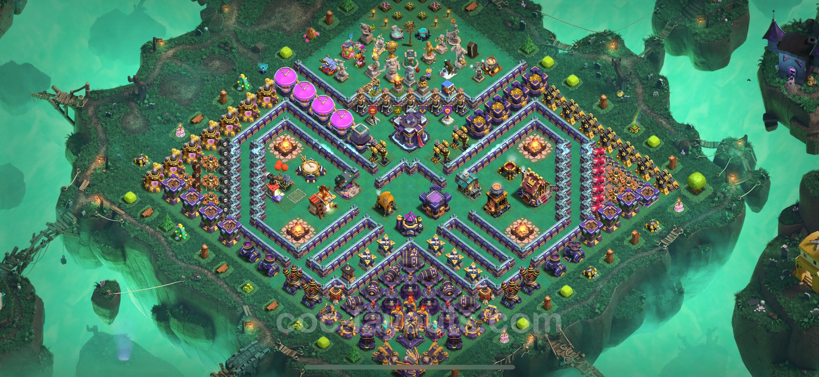 TH15 War Layout 18 -  base layout with copy link for Clash of Clans 2026