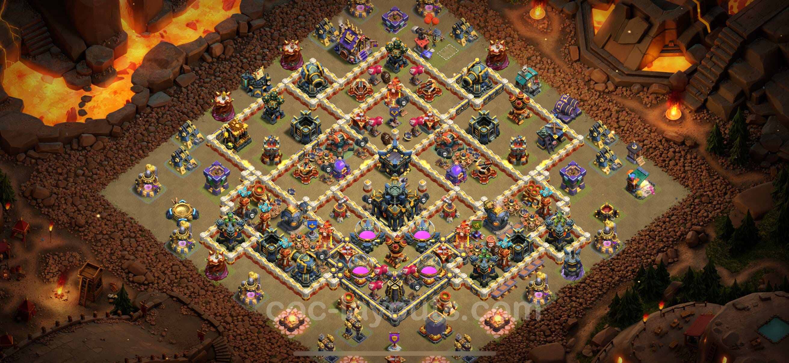 TH17 War Layout 10 -  base layout with copy link for Clash of Clans 2026