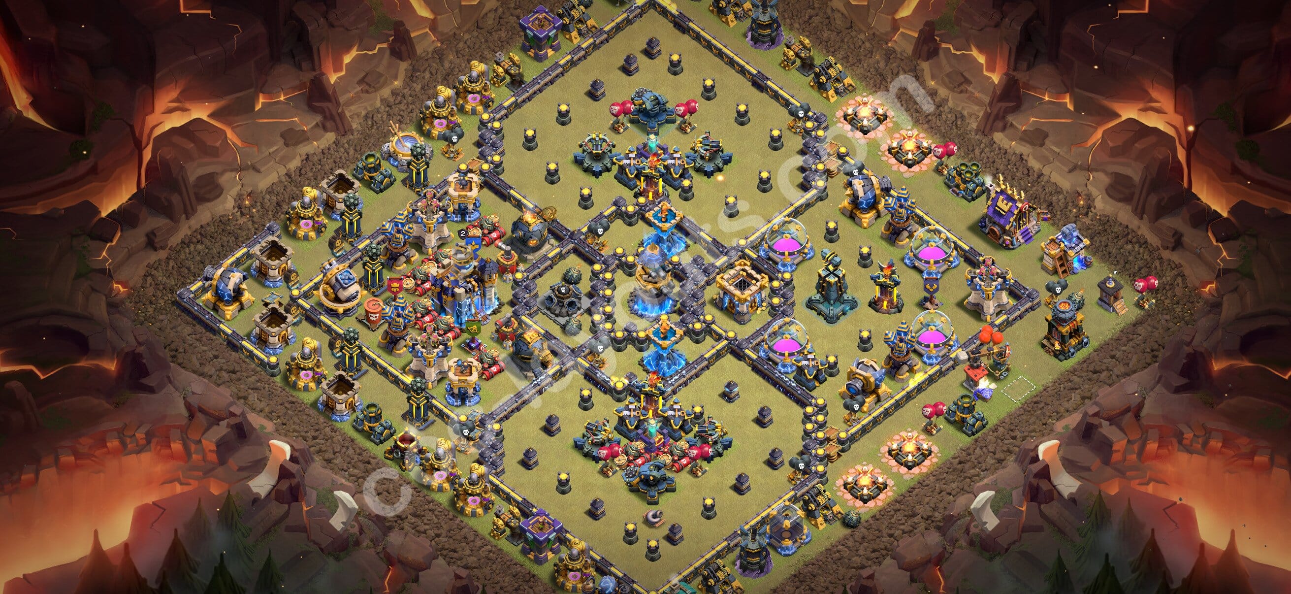 TH18 War Layout 4 -  base layout with copy link