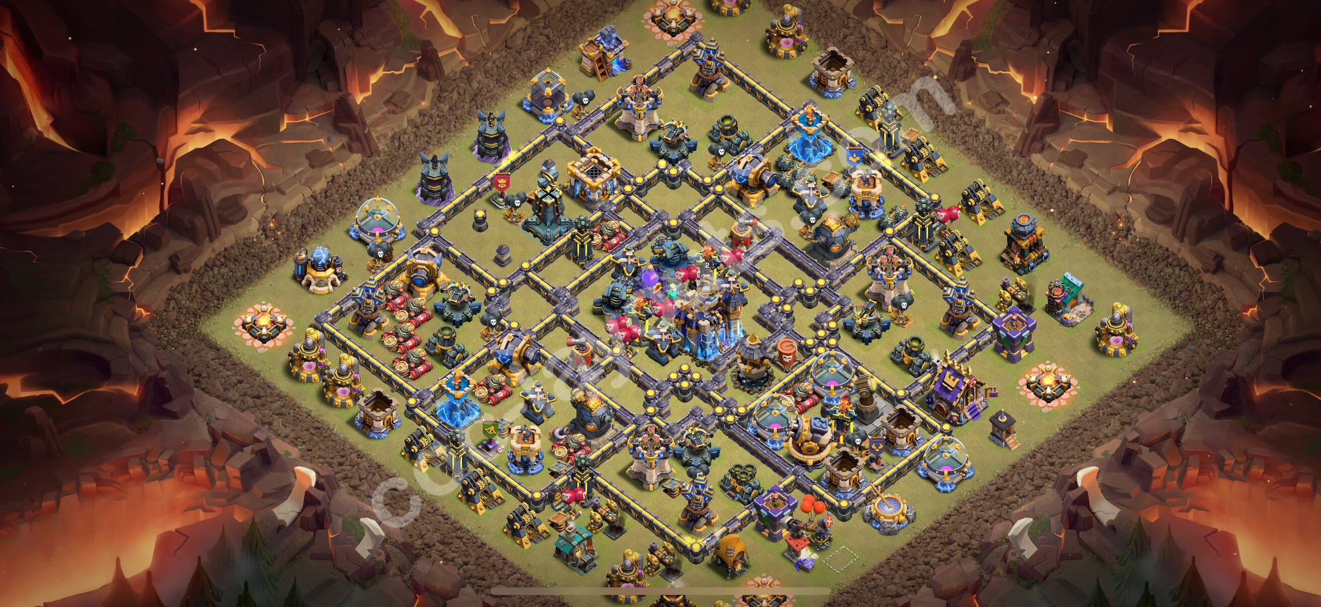 TH18 War Layout 14 -  base layout with copy link
