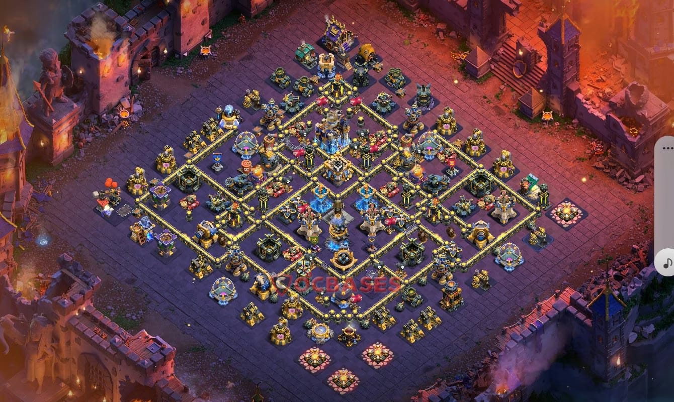 TH18 War Layout 28 -  base layout with copy link