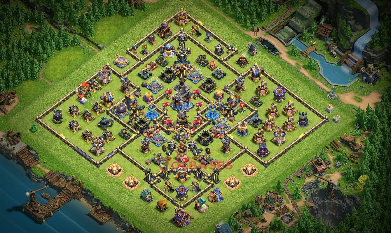TH18 War Layout 31 -  base layout with copy link