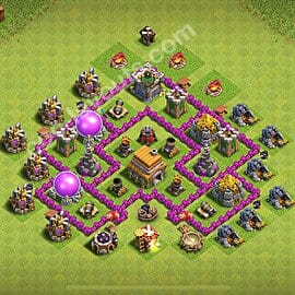 TH6 Farming Layout 15 -  base layout with copy link for Clash of Clans 2026