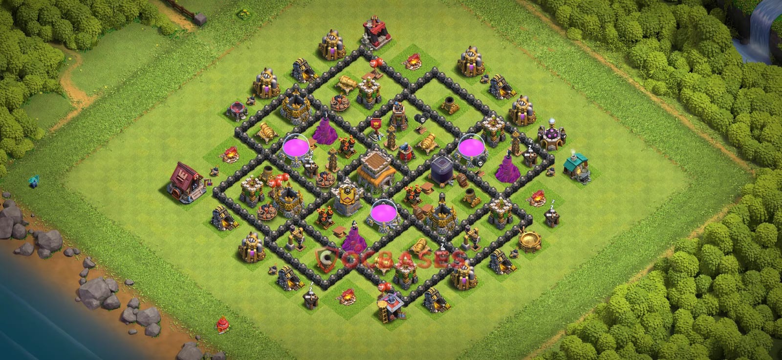 TH8 War Layout 22 -  base layout with copy link