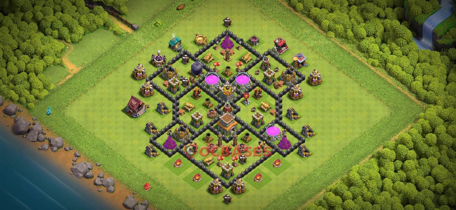 TH8 War Layout 31 -  base layout with copy link