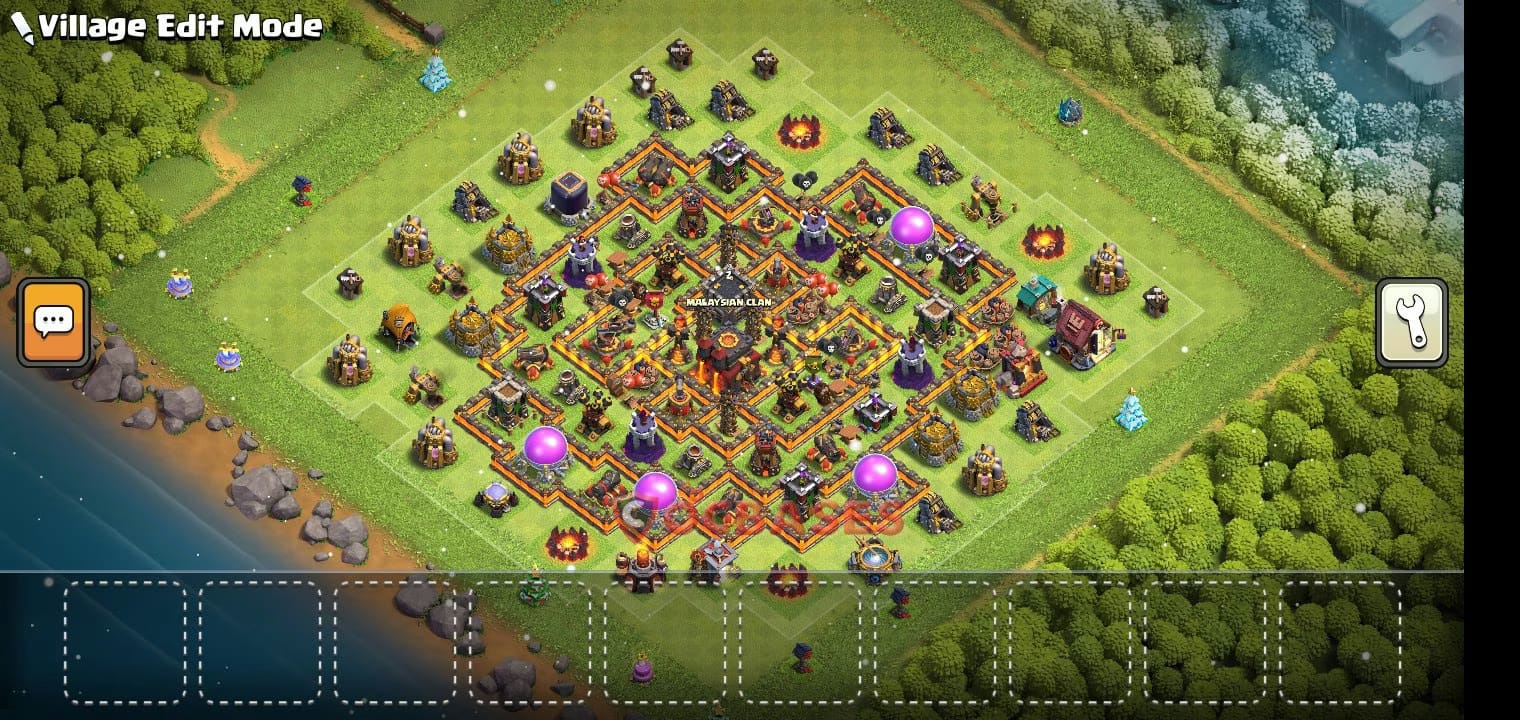 TH10 War Layout 4 - base layout with copy link for Clash of Clans 2026