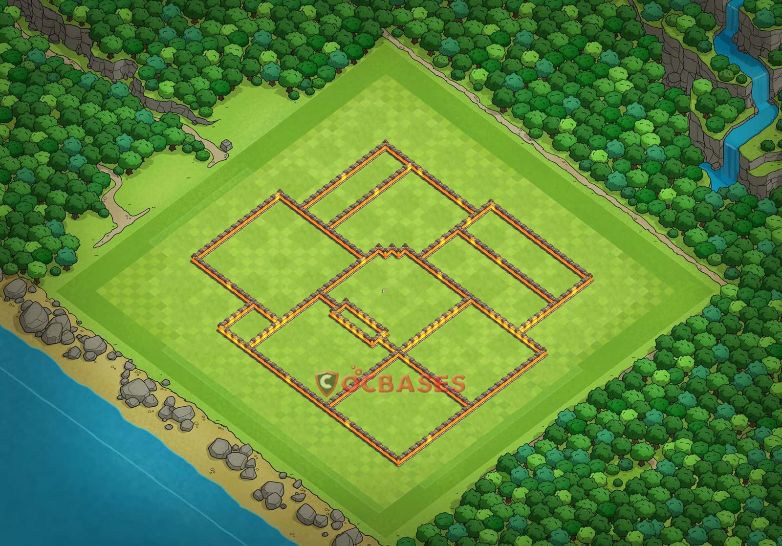 TH10 War Layout 7 - base layout with copy link for Clash of Clans 2026