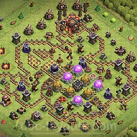 TH10 War Layout 8 - base layout with copy link for Clash of Clans 2026