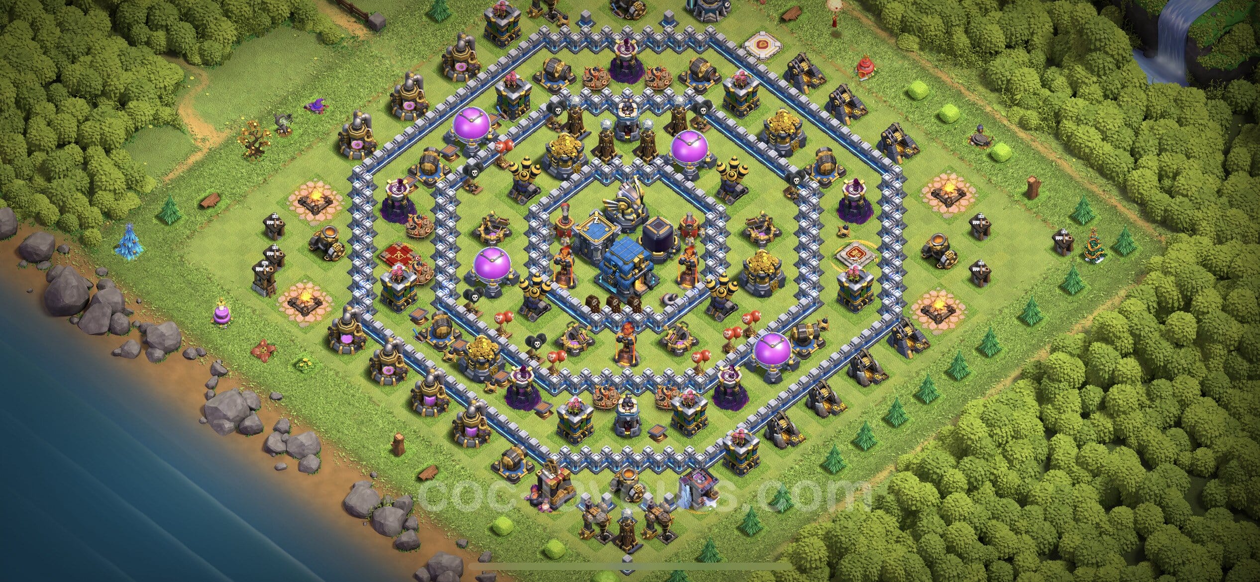 TH12 Farming Layout 1 - base layout with copy link for Clash of Clans 2026