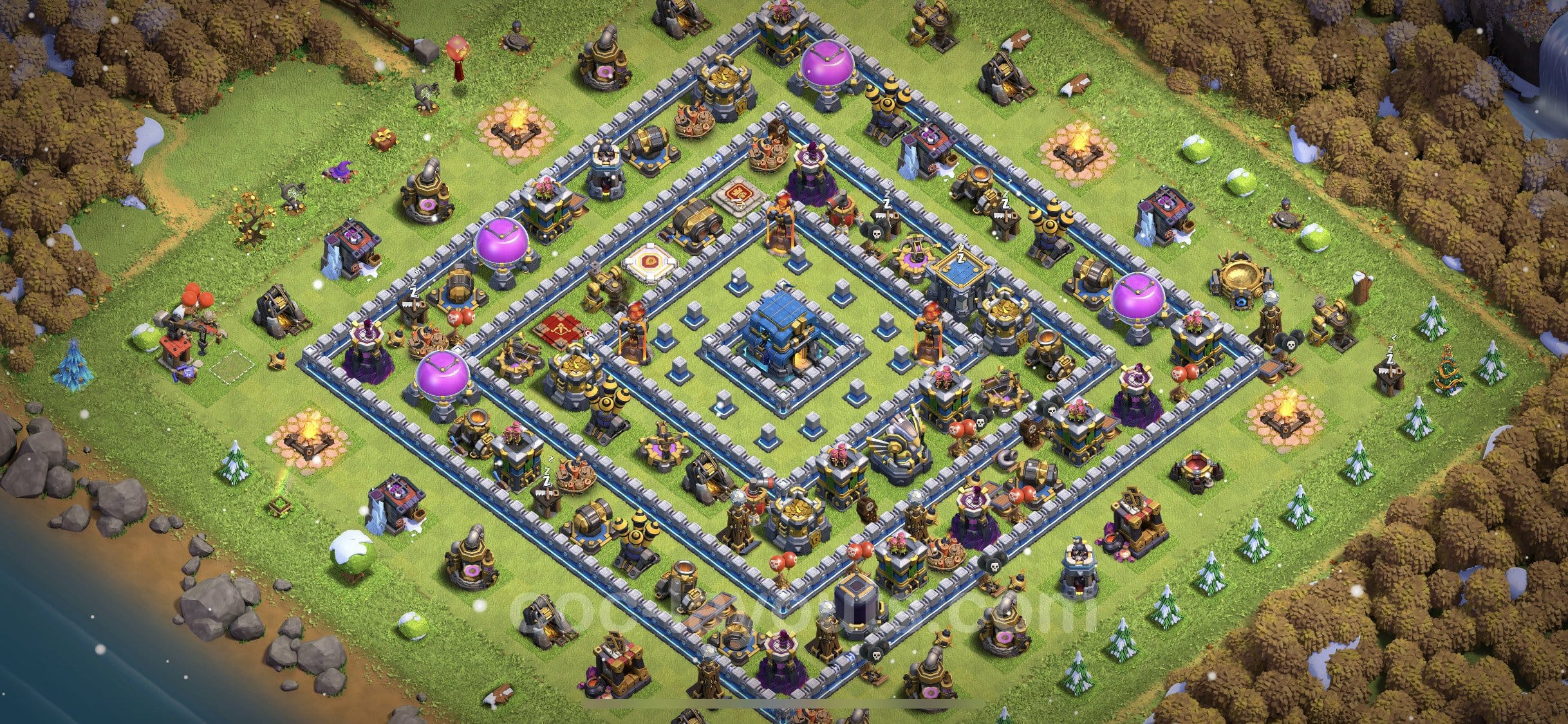 TH12 Farming Layout 3 - base layout with copy link for Clash of Clans 2026