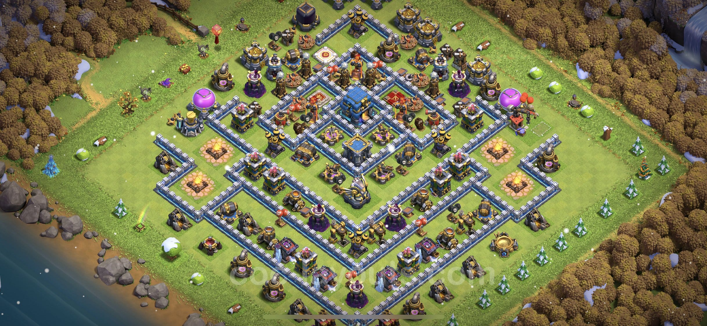 TH12 Farming Layout 21 - base layout with copy link for Clash of Clans 2026
