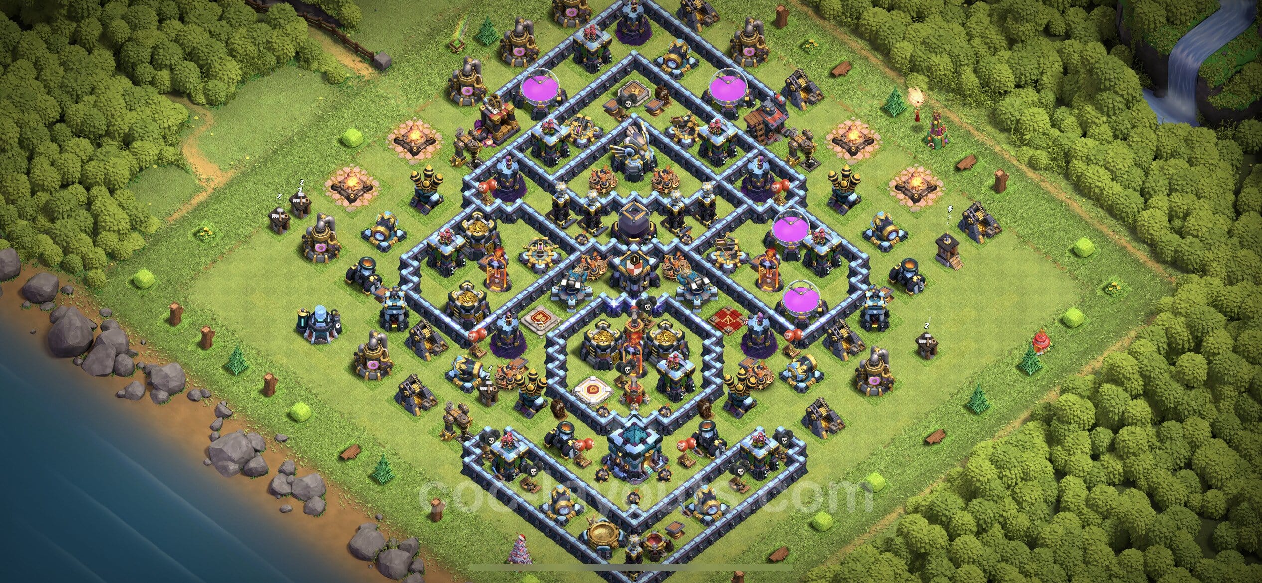 TH13 Farming Layout 18 - base layout with copy link for Clash of Clans 2026
