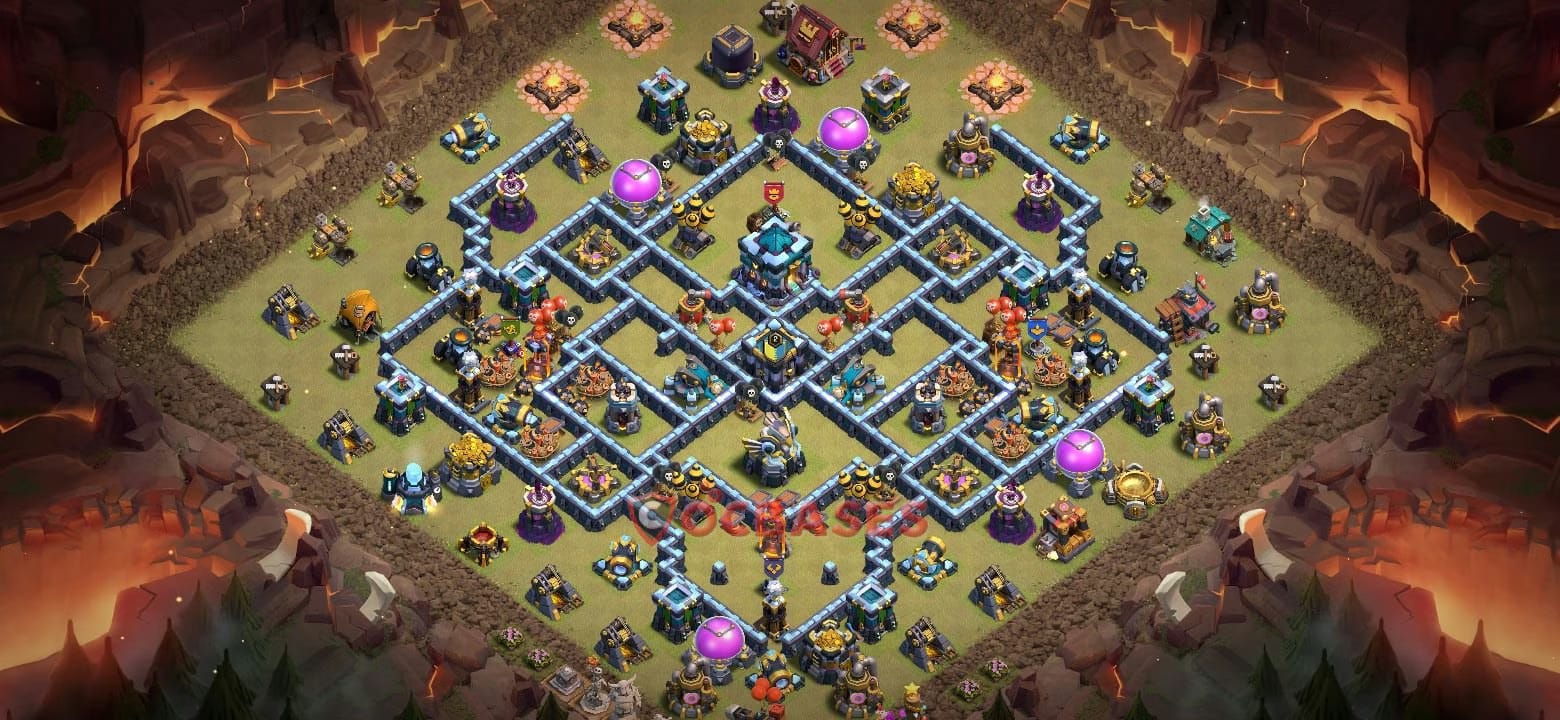 TH13 War Layout 24 - base layout with copy link