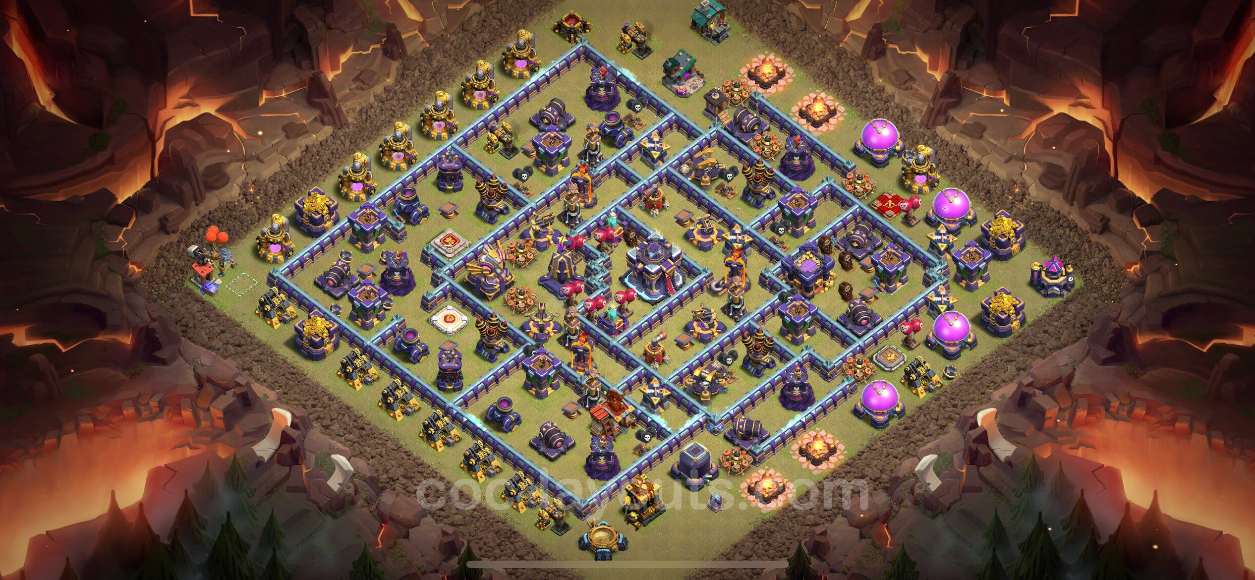 TH15 Trophy Layout 8 - base layout with copy link for Clash of Clans 2026