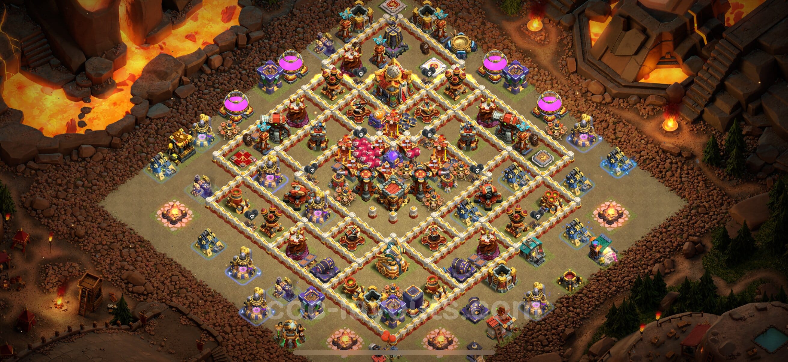 TH16 War Layout 5 - base layout with copy link for Clash of Clans 2026