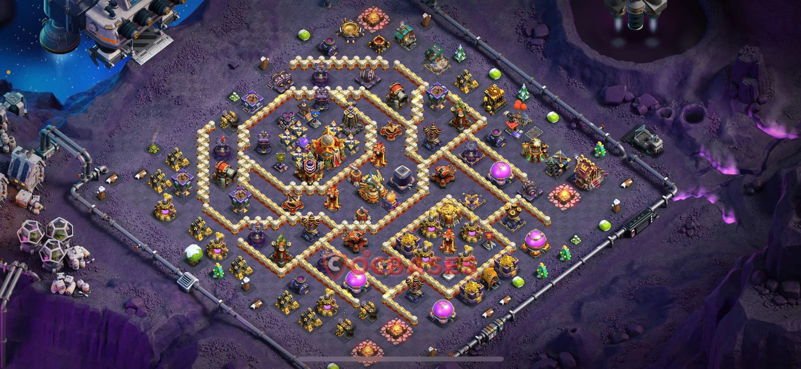 TH16 War Layout 13 - base layout with copy link for Clash of Clans 2026