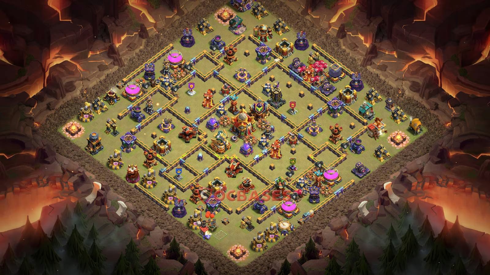 TH16 War Layout 24 - base layout with copy link