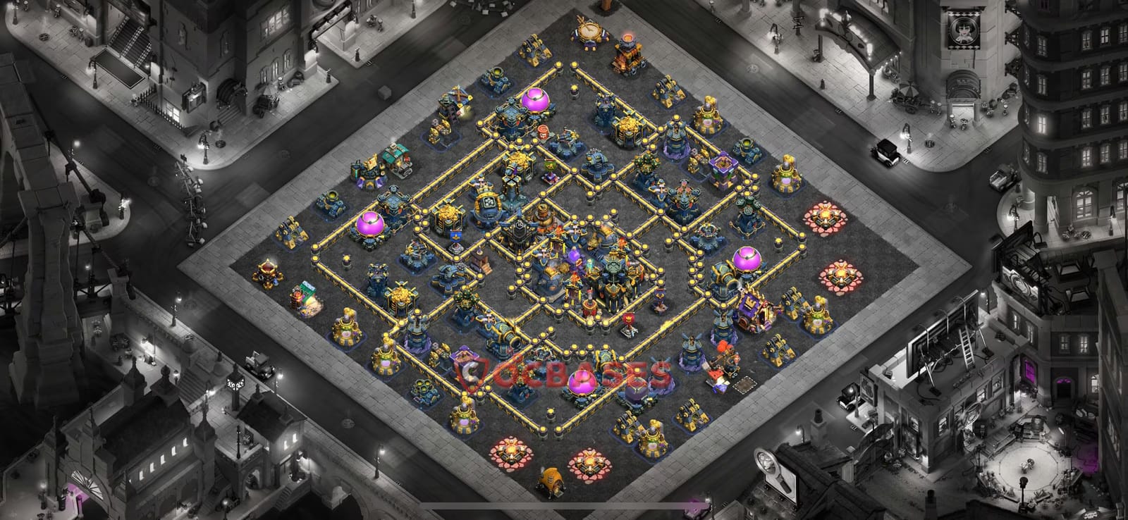 TH17 War Layout 24 - base layout with copy link for Clash of Clans 2026
