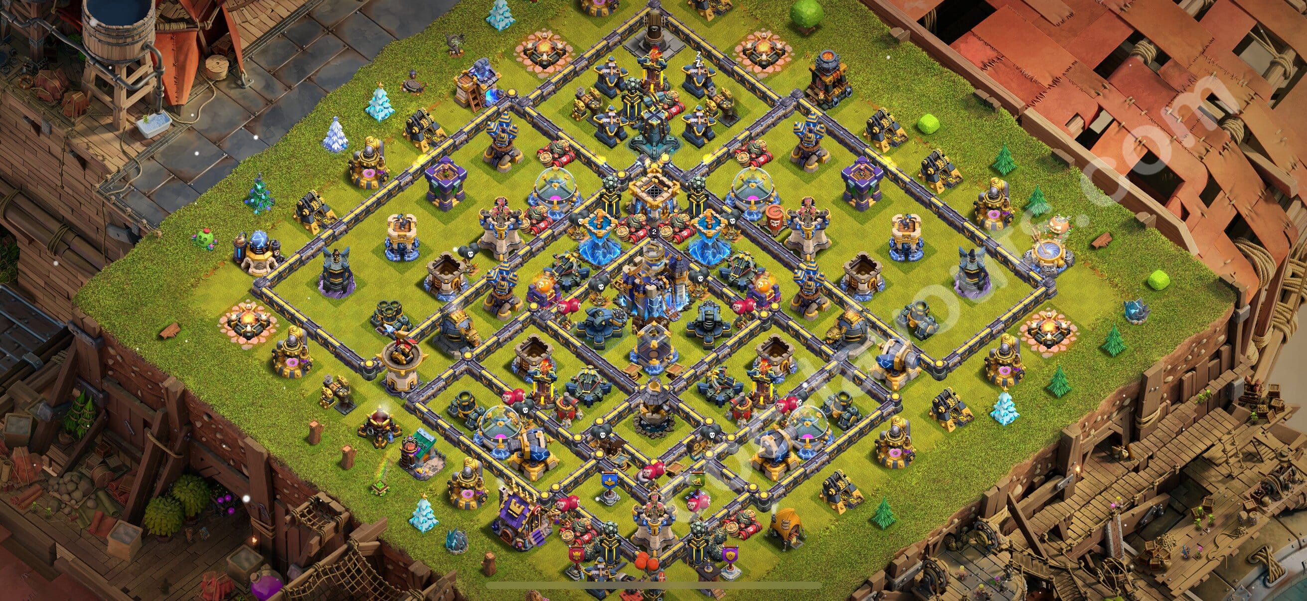 TH18 War Layout 10 - base layout with copy link for Clash of Clans 2026