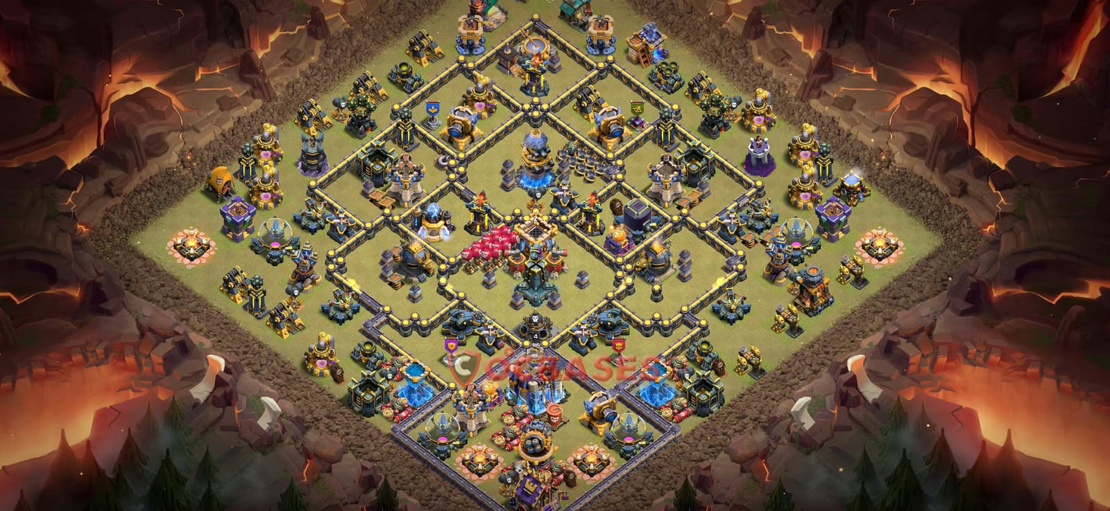 TH18 War Layout 20 - base layout with copy link for Clash of Clans 2026
