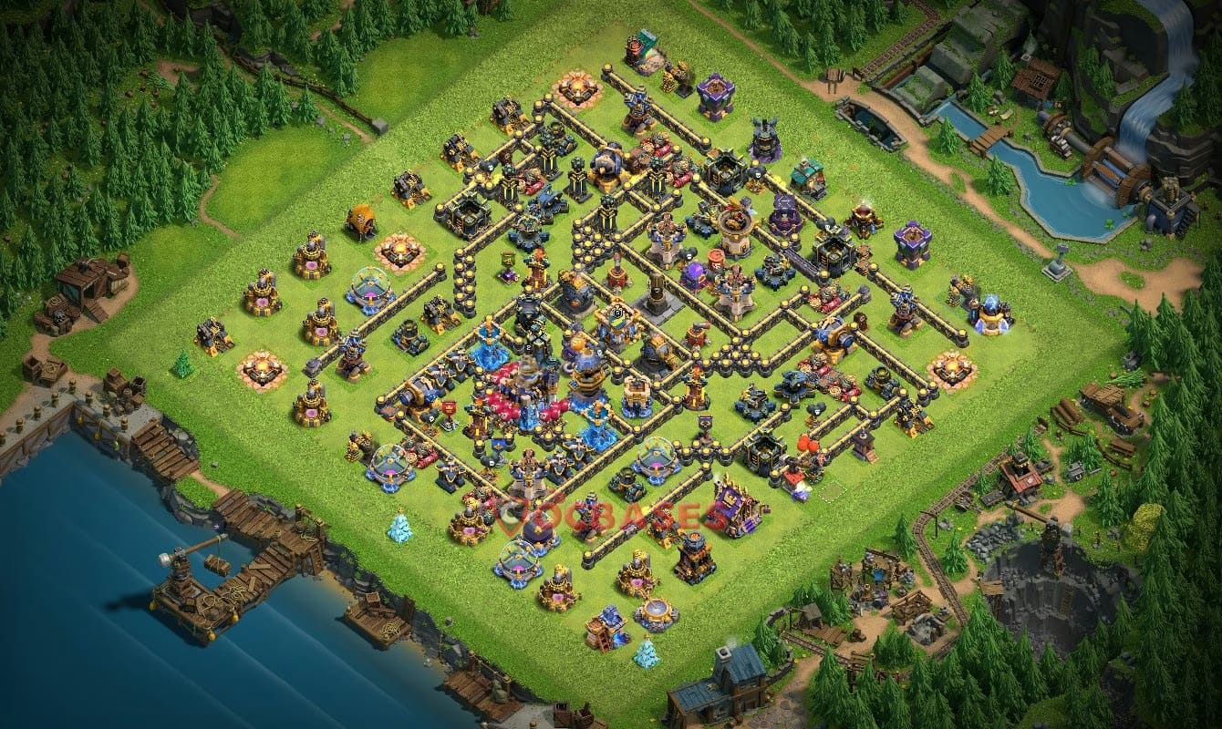 TH18 War Layout 30 - base layout with copy link for Clash of Clans 2026