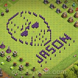 TH7 Farming Layout 4 - base layout with copy link for Clash of Clans 2026